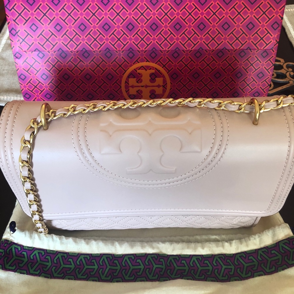 NWT Tory Burch Convertible Fleming Shell Pink